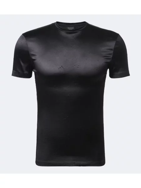 Tricou Gucci din jerseu negru