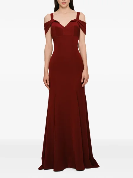 Rochie maxi Murmur de costum roșu