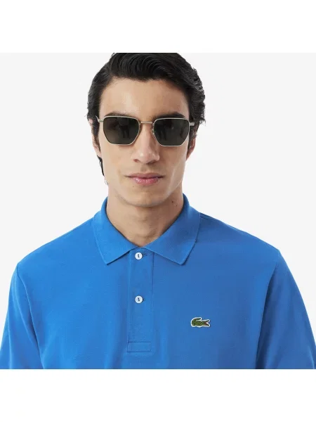 Lacoste Koszulka Polo Classic Fit Light Piqué niebieska