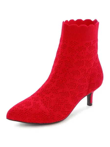 LASCANA Cizme glezne roșu
