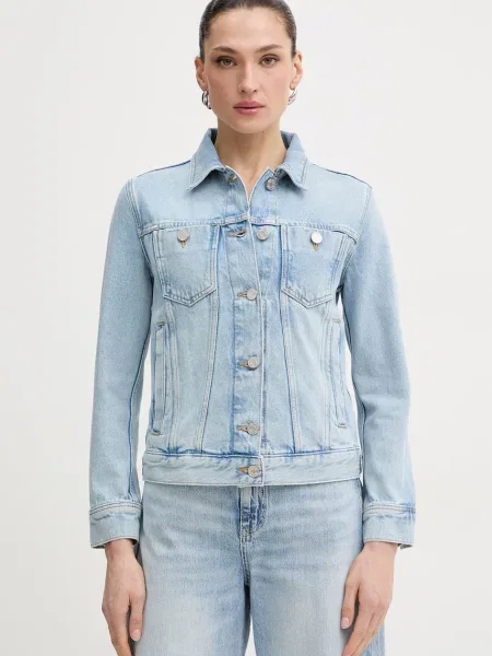 Trussardi geacă jeans albastru