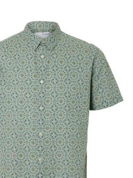 Selected Homme Košile New Linen zelená