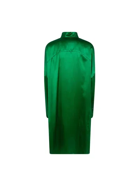Sukienka koszulowa Dries Van Noten zielona