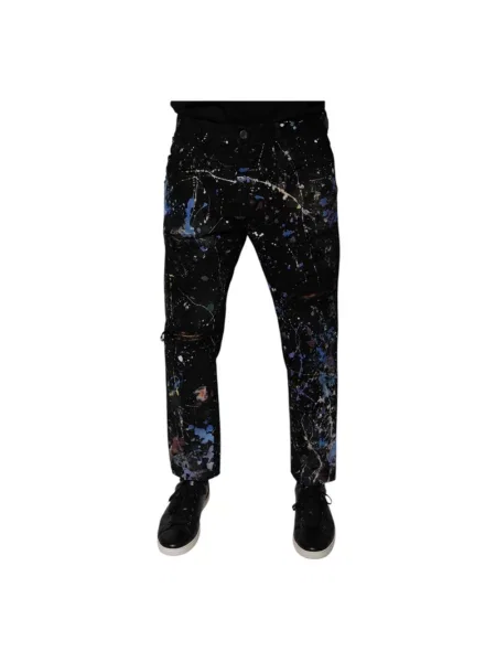 Skinny spodnie Dolce And Gabbana czarne