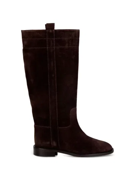 Botine Status din piele de căprioară maro