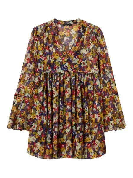 Rochie Twinset cu model floral cu imagine de costum