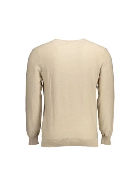 Dzianinowy sweter Gant elegancki beżowy