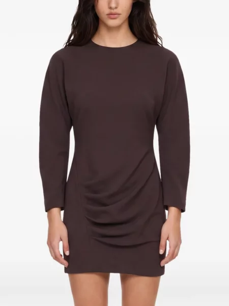 Lung rochie mini The Andamane cu volane roșu