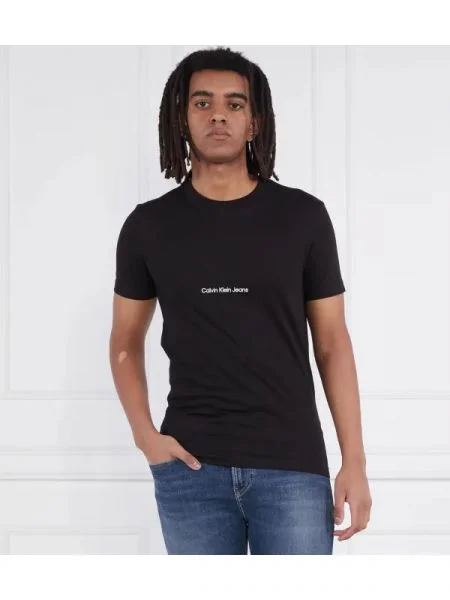 CALVIN KLEIN JEANS Tricou INSTITUTIONAL negru