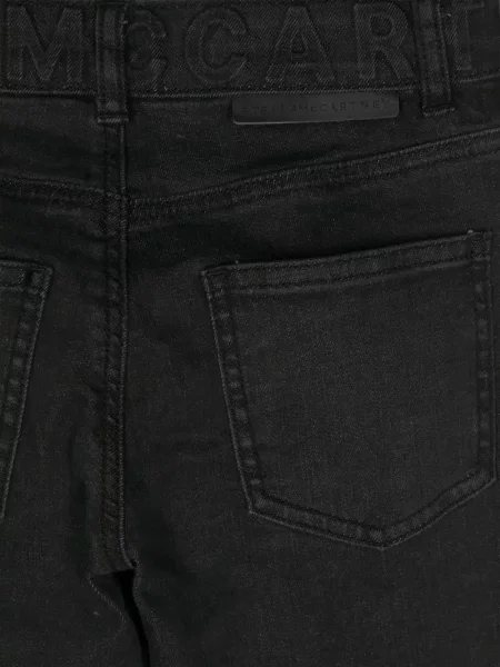 Jeansy straight leg dziecięce Stella Mccartney czarne