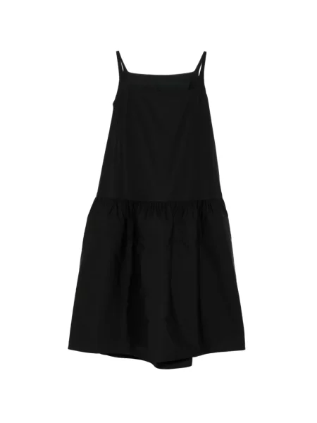 Rochie midi Less cu volane negru