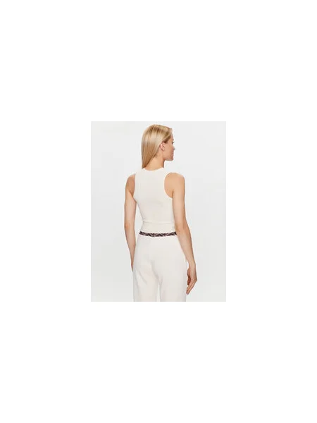 Guess Felső Slim Fit bézs