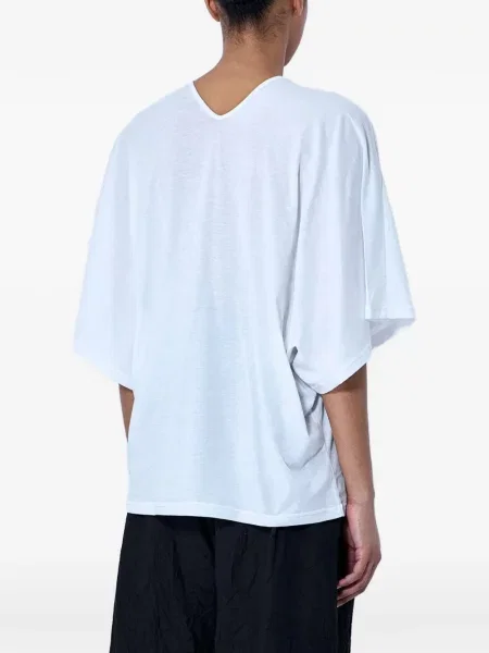Tricou Limi Feu cu decolteu în V alb