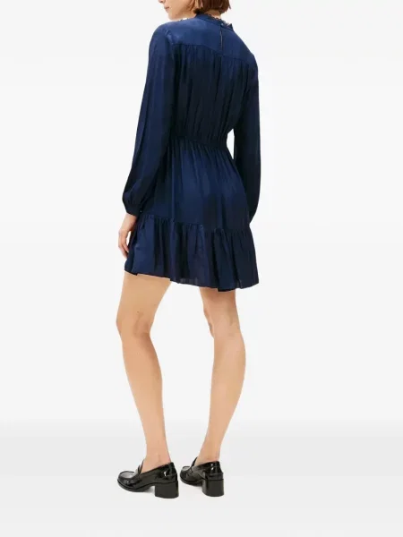 Rochie mini Tommy Hilfiger din jacard albastru