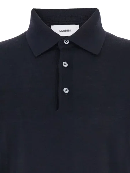 Polo Lardini de lână albastru