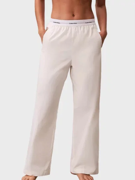 Штани Calvin Klein Jeans білі