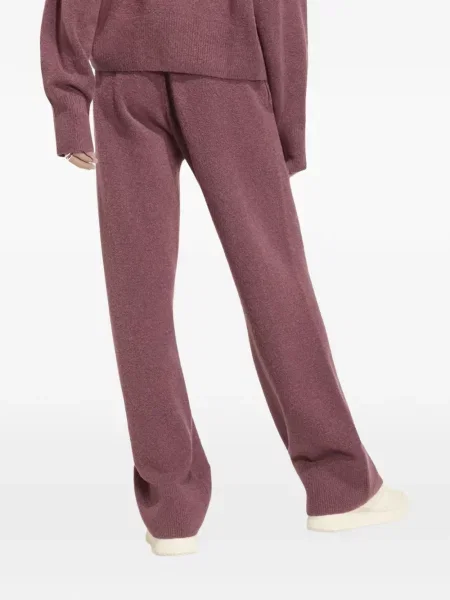 Pantaloni Adidas cu broderie tricotate roșu