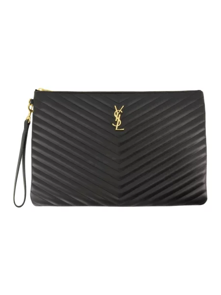 Torebka Saint Laurent skórzana czarna