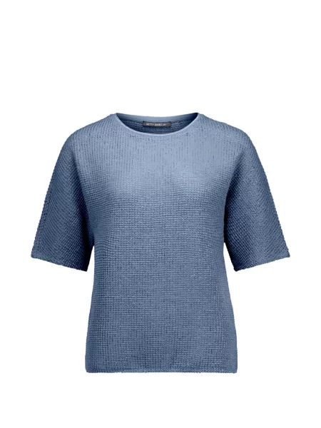Scurt tricou Betty Barclay tricotate albastru
