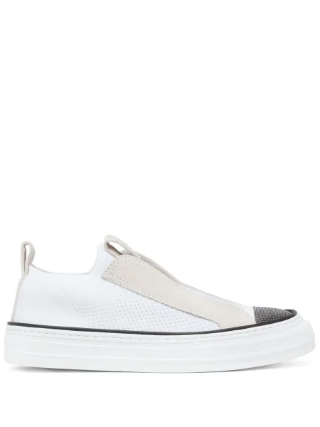 Sneakerși Brunello Cucinelli alb