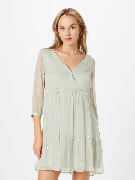 ABOUT YOU Rochie Mette verde pastel alb
