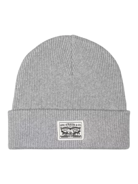 Czapka z naszywką z logo model ‘Beanie’ Levi's szara