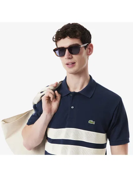 Lacoste Koszulka Polo French Made Classic Fit niebieski