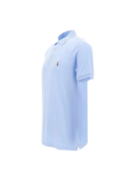 Koszulka polo z wyhaftowanym logo Polo Ralph Lauren niebieska
