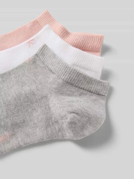 Krótkie skarpety z detalem z logo w zestawie 3 szt. Ck Calvin Klein białe