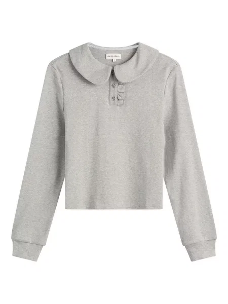 Top My Mum Made It z długim rękawem szary