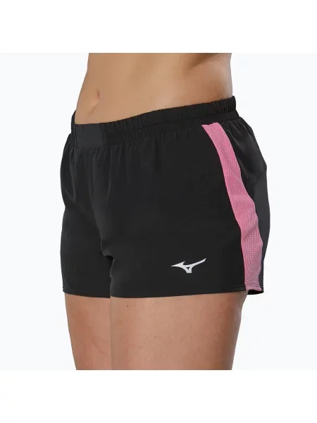 Běžecké šortky Mizuno Aero black/wild orchid černé