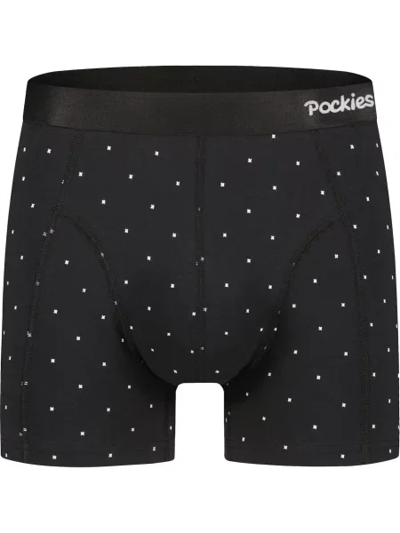 Pockies Boxeri negru alb