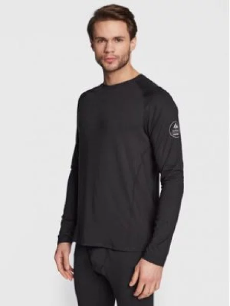 Termo tričko longsleeve Surfanic Bodyfit Crewneck black černé