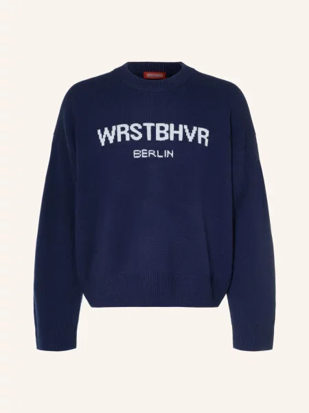 Wrstbhvr Svetry Z Merino Vlny tmavě / tmavě modrá