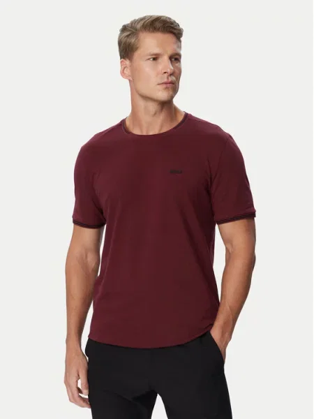 BOSS T-Shirt Taul Bordowy