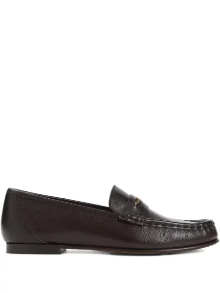 Pantofi loafer Chloé din piele maro