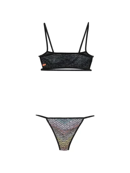 Flitteres kötött bikini Missoni kék