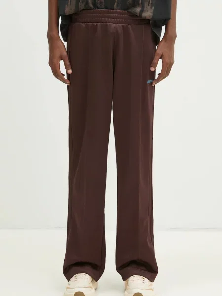 Спортивні штани adidas Originals Flare Pant з аплікацією коричневий