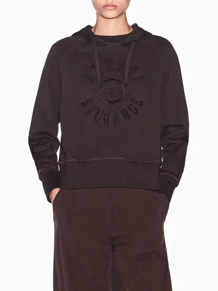 Худі Armani Exchange темно-коричневий коричневе