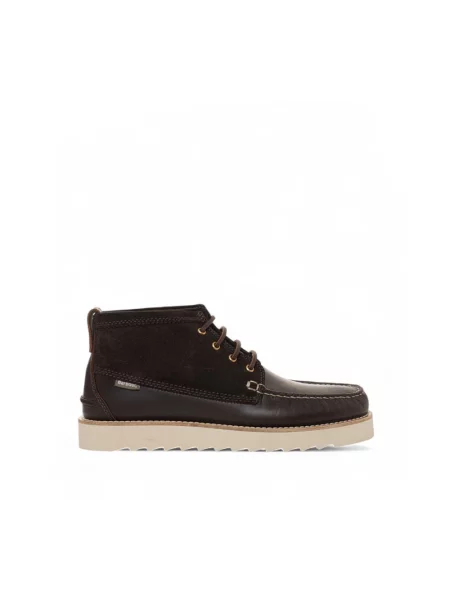 Botki Barbour skórzane brązowe