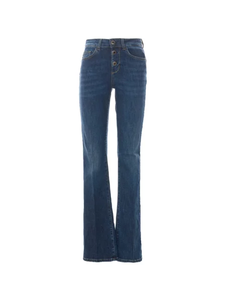 Blugi skinny Liu Jo skinny fit cu autograf albastru