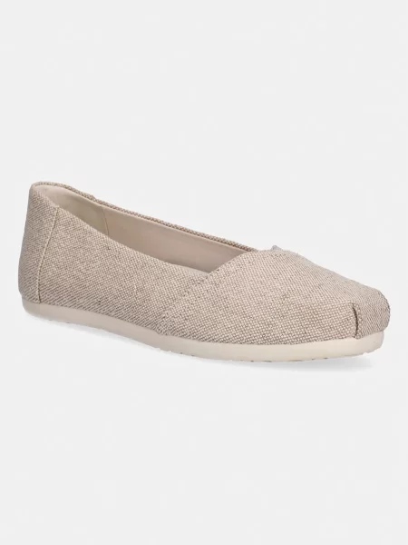 Toms espadrile cu plat pentru femei ALPARGATA BALLET bej