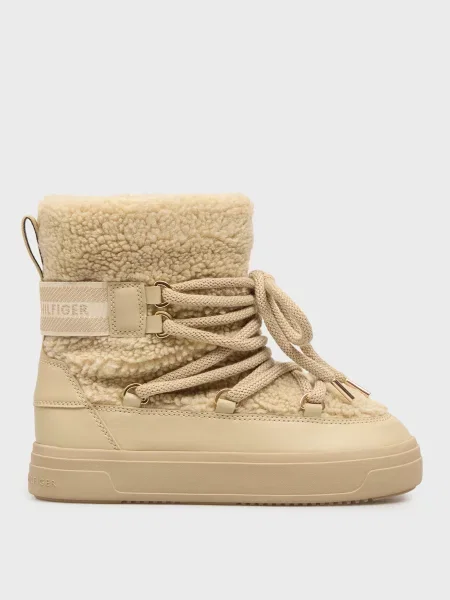 Дутики Tommy Hilfiger бежевые