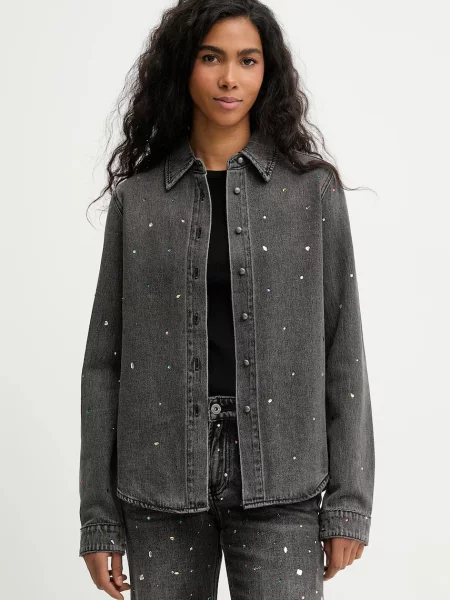 Miss Sixty cămașă jeans negru