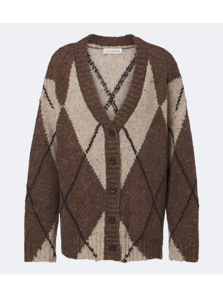Cardigan Altuzarra de lână maro