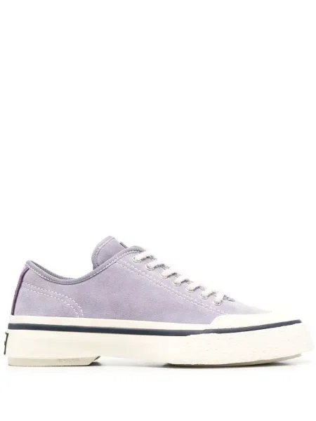 Sneakerși Eytys cu șireturi din piele de căprioară violet