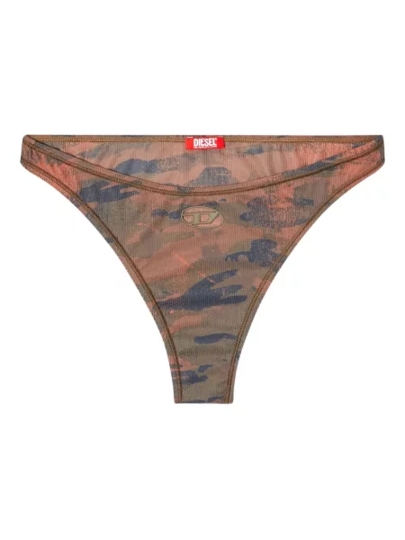 Bikini Diesel z nadrukiem w kamuflażu różowy