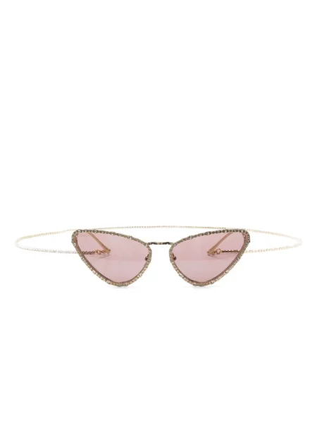 Ochelari de soare Gucci Eyewear de cristal auriu