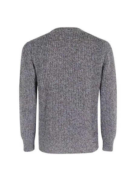 Sweter Kangra z okrągłym dekoltem niebieski