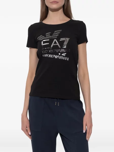 Μπλούζα Ea7 Emporio Armani με σχέδιο μαύρο